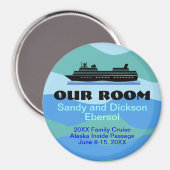 ファミリー懇親会クルーズドアマグネットIDメメント マグネット (正面/裏面)