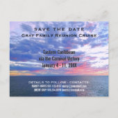 ファミリー懇親会クルーズバケーション | セーブザデート 案内ポストカード (正面)