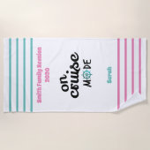 ファミリー懇親会クルーズモノグラム ビーチタオル (正面)