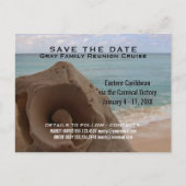 ファミリー懇親会クルーズ | 日付の保存ビーチ 案内ポストカード (正面)