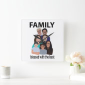 ファミリー懇親会クールファミリー懇親会 スクエア壁時計 (ホーム)