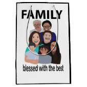 ファミリー懇親会クールファミリー懇親会 ミディアムペーパーバッグ (正面)