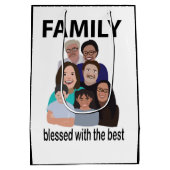 ファミリー懇親会クールファミリー懇親会 ミディアムペーパーバッグ (裏面)