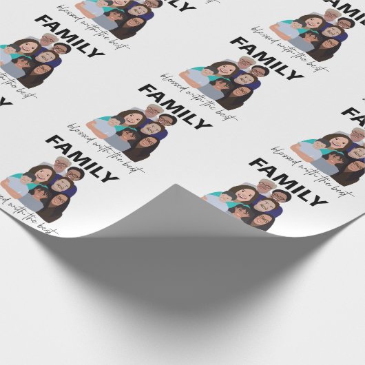 ファミリー懇親会クールファミリー懇親会 ラッピングペーパー (角)