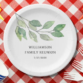 ファミリー懇親会グパーソナライズされたリーン ペーパープレート