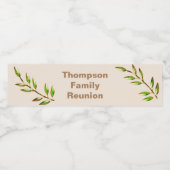 ファミリー懇親会グリーンツリーブランチラージギャザリング ペットボトルラベル (シングルラベル)