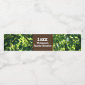 ファミリー懇親会グ葉リーンシリーブランチピクニック ペットボトルラベル (シングルラベル)