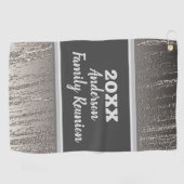 ファミリー懇親会ゴルフアウトティンシルバーストライプズ ゴルフタオル (横)