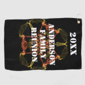 ファミリー懇親会ゴルフ外出ビヴィッドライツシナ ゴルフタオル (横)