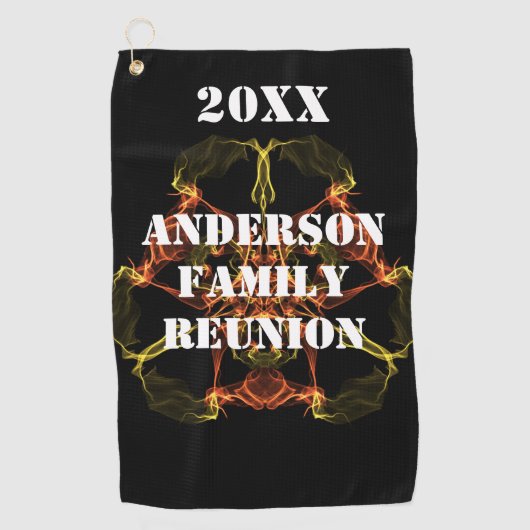 ファミリー懇親会ゴルフ外出ビヴィッドライツシナ ゴルフタオル (正面)