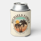 ファミリー懇親会サマーサンセットビーチパームツリーズ60s 缶クーラー (缶裏面)