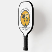 ファミリー懇親会サマーサンセットビーチパームツリー ピックルボールラケット (左)