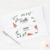 ファミリー懇親会サマーツリースイカ名 スクエアシール (封筒)