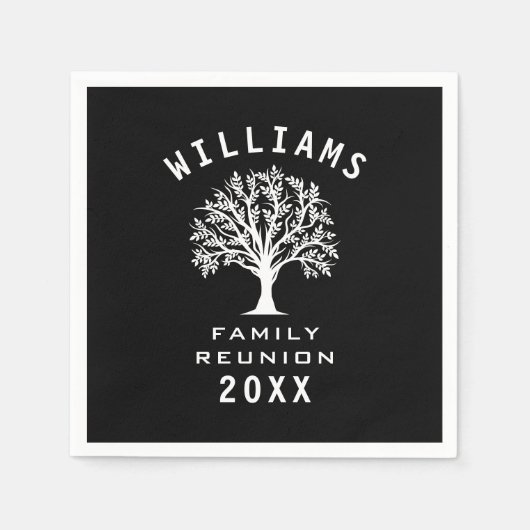 ファミリー懇親会サマーバケーションロードトリップツカッコいいリー スタンダードカクテルナプキン (正面)