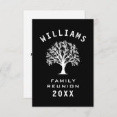 ファミリー懇親会サマーバケーションロードトリップツカッコいいリー 出欠カード (正面/裏面)