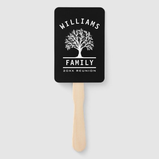 ファミリー懇親会サマーバケーションロードトリップツリー ハンドファン (裏面)