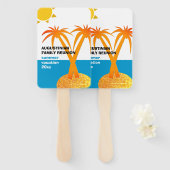 ファミリー懇親会サマーバケーション ハンドファン (正面&裏面)