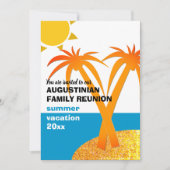 ファミリー懇親会サマーバケーション 招待状 (正面)