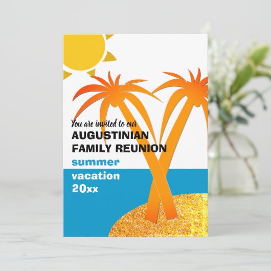 ファミリー懇親会サマーバケーション 招待状 (スタンド正面)