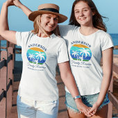 ファミリー懇親会サマービーチパームツリーズW Tシャツ