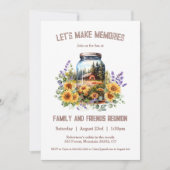 ファミリー懇親会サンフラワーズフォレストキャビン招待状 招待状 (正面)