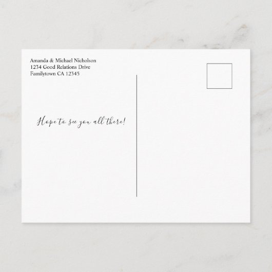 ファミリー懇親会ザデイトレインボーツリーを保存 案内ポストカード (裏面)