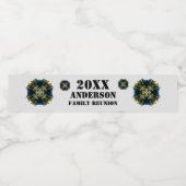 ファミリー懇親会シテリア万華鏡のように千変万化するパターンピクニック ペットボトルラベル (シングルラベル)