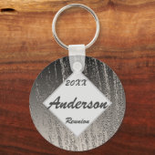 ファミリー懇親会シルバーストライプズエレガントキープサケ キーホルダー (正面)