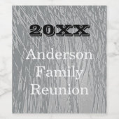 ファミリー懇親会シルバーナショナル夕べディナーイベント ワインラベル (シングルラベル)