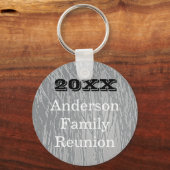 ファミリー懇親会シルバーライン抽象芸術ビッグギャザリング キーホルダー (正面)