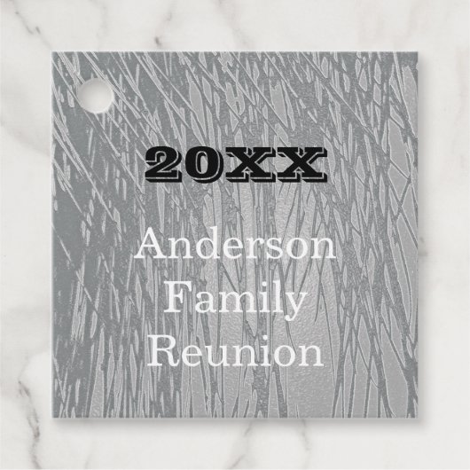 ファミリー懇親会シルバーライン抽象芸術ビッグギャザリング フェイバータグ (正面)