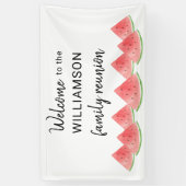 ファミリー懇親会スイカウェルカム 横断幕 (縦)