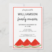 ファミリー懇親会スイカサマーパーティー 招待状 (正面)