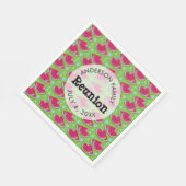 ファミリー懇親会スイカ背景 スタンダードランチョンナプキン (角)