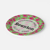 ファミリー懇親会スイカ背景 ペーパープレート (アングル)