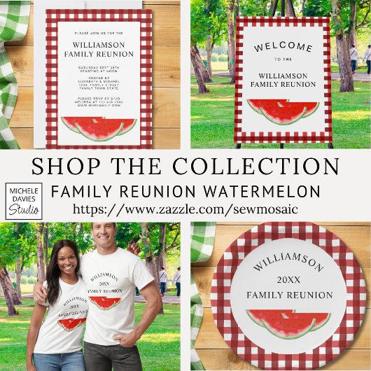 ファミリー懇親会スイカ スタンダードカクテルナプキン