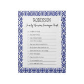 ファミリー懇親会スカベンジャー狩りブルー ノートパッド (回転)