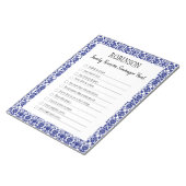 ファミリー懇親会スカベンジャー狩りブルー ノートパッド (アングル)