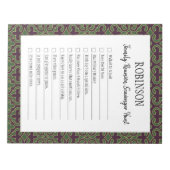 ファミリー懇親会スカベンジャー狩りマルディグラ ノートパッド (正面)