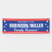 ファミリー懇親会スターとストライプまたは7月4日 横断幕 (横)