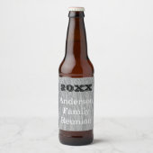 ファミリー懇親会ストライプシルバーイベント ビールラベル (正面)