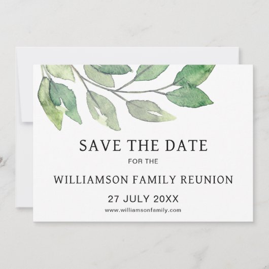 ファミリー懇親会セーブ・ザ・デート案内 招待状 (正面)