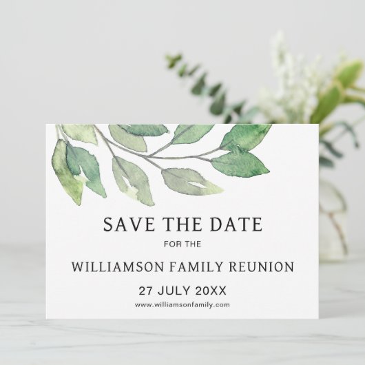 ファミリー懇親会セーブ・ザ・デート案内 招待状 (スタンド正面)