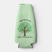 ファミリー懇親会ツリーかわいいカスタムマッチングキープサケ ボトルクーラー (正面)