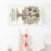 ファミリー懇親会ツリーが集まる8枚の写真集 横断幕 (インサイチュ)