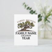 ファミリー懇親会ツリーはがき ポストカード (スタンド正面)