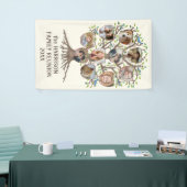 ファミリー懇親会ツリー集まる10フォトコラージュ 横断幕 (トレードショー)