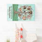 ファミリー懇親会ツリー8フォトコラージュカスタムパーティー 横断幕 (インサイチュ)