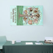 ファミリー懇親会ツリー8フォトコラージュカスタムパーティー 横断幕 (トレードショー)