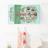 ファミリー懇親会ツリー9フォトコラージュカスタムパーティー 横断幕 (インサイチュ)